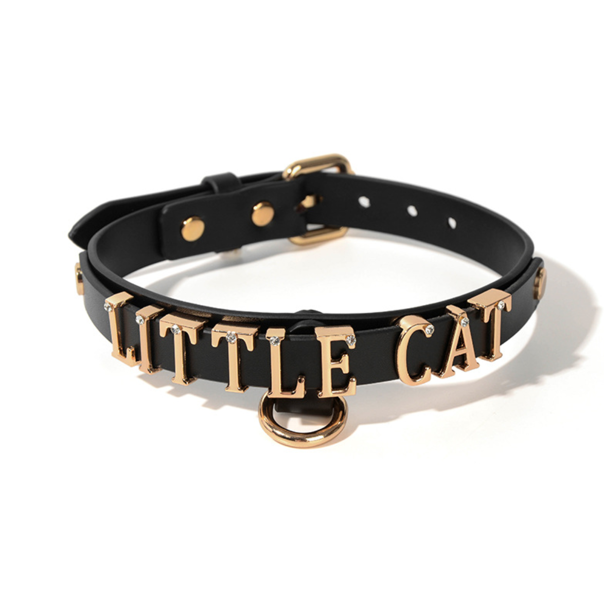 Adjustable Leather Collar Choker with Chain - Handmade Breathless Statement Gothic Punk Necklace for Women