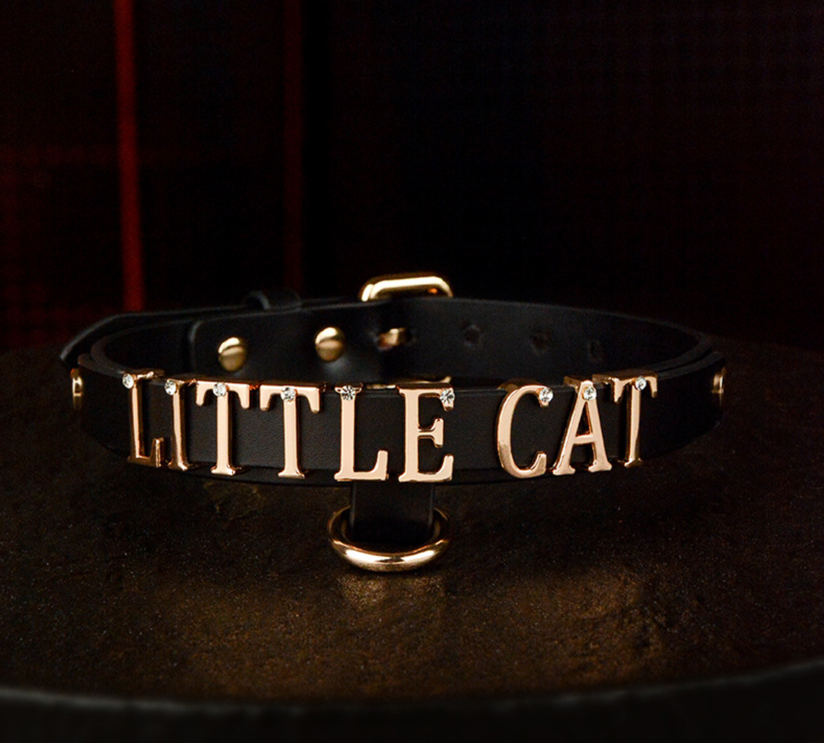 Adjustable Leather Collar Choker with Chain - Handmade Breathless Statement Gothic Punk Necklace for Women