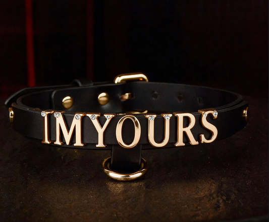 Adjustable Leather Collar Choker with Chain - Handmade Breathless Statement Gothic Punk Necklace for Women