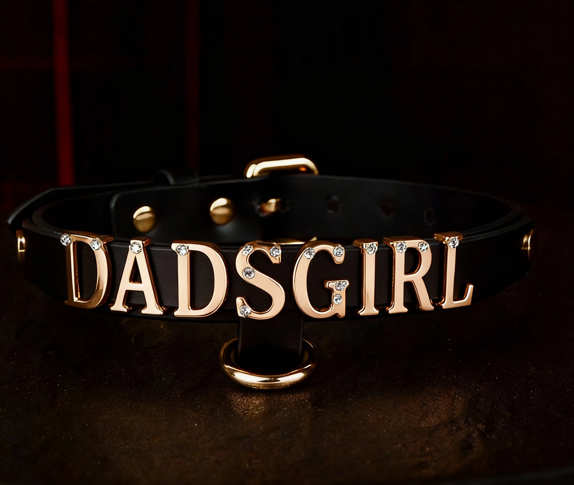 Adjustable Leather Collar Choker with Chain - Handmade Breathless Statement Gothic Punk Necklace for Women